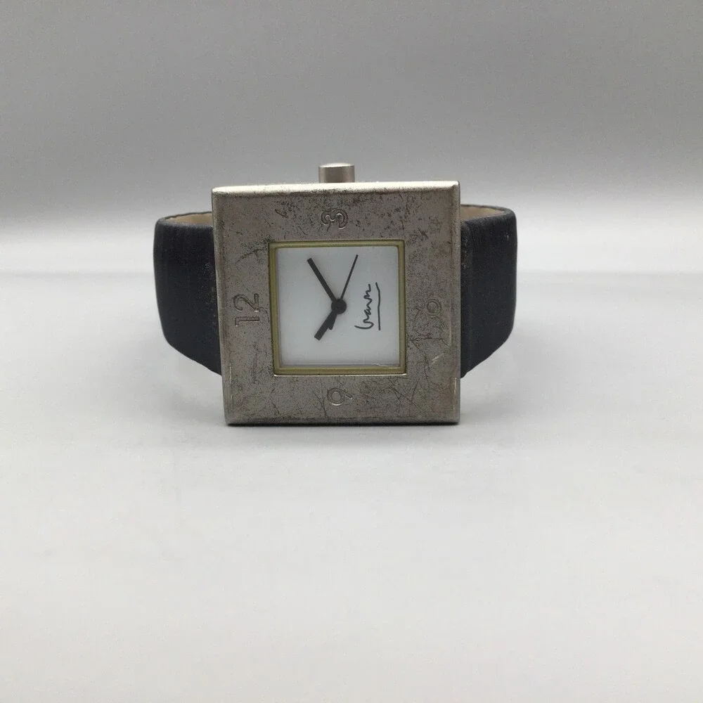 Projects Michael Graves Womens Watch 30mm Square Dial Silver Tone New Battery